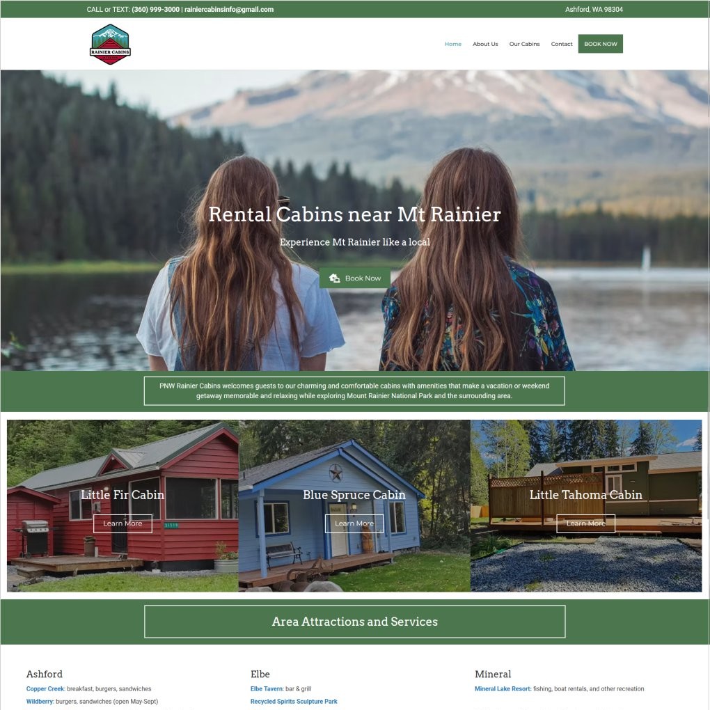 Tacoma web design example – custom responsive website by Envision Design Solutions