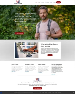Tacoma Website Design for Virtual Veteran Exams