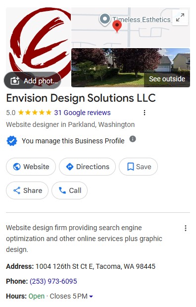 Google business page profile setup service